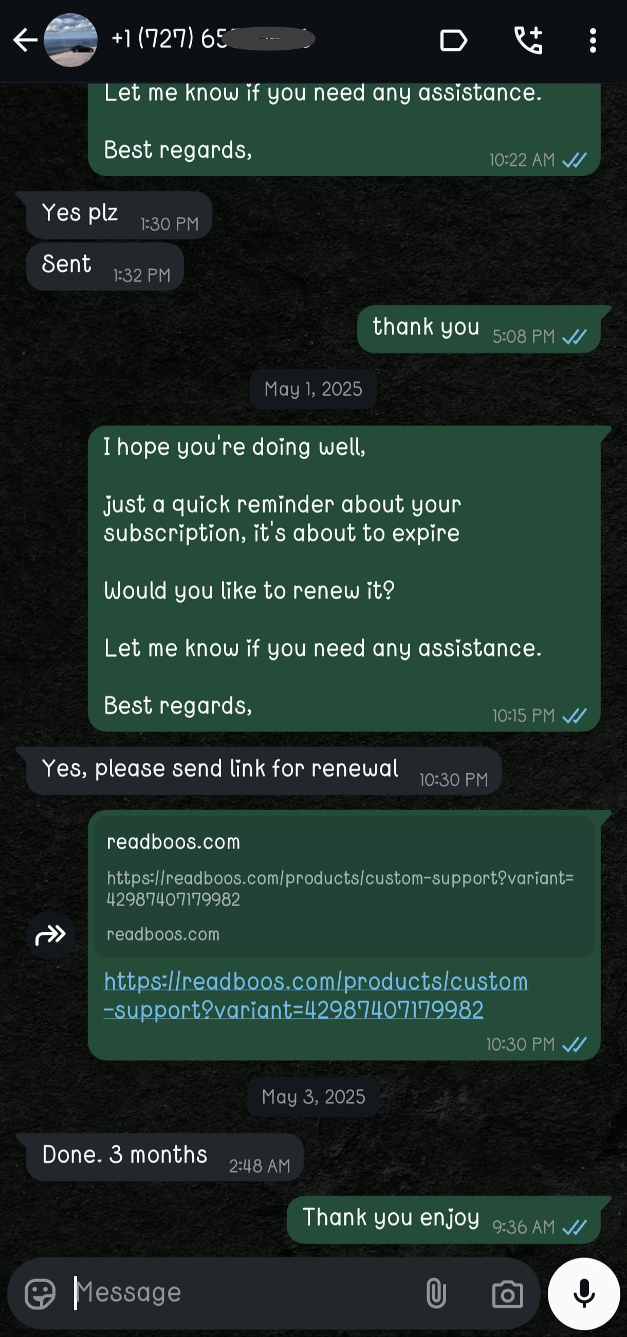 Customer feedback 5